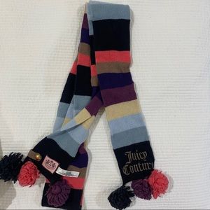 Juicy Couture wool blend Striped Scarf